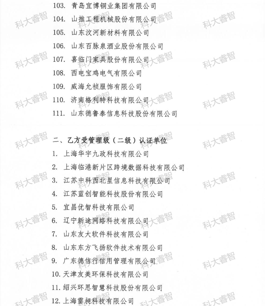 祝賀科大睿智服務企業(yè)上榜第8批DCMM公示名單-DCMM認證-DCMM咨詢6 祝賀科大睿智服務企業(yè)上榜第8批DCMM公示名單-DCMM認證-DCMM咨詢6